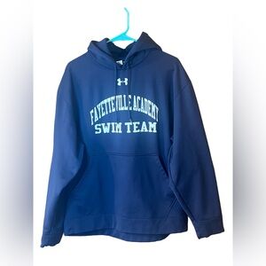 Fayetteville Academy Swim Team pullover sweatshirt. Size large. Navy blue.